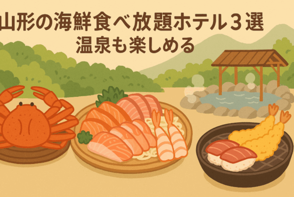 山形の海鮮食べ放題ホテル3選!温泉も楽しめる